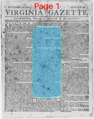 Page thumbnail for The Virginia Gazette