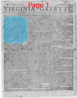 Page thumbnail for The Virginia Gazette