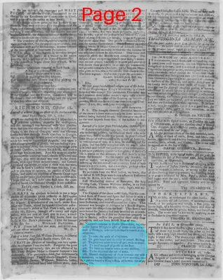 Page thumbnail for The Virginia Gazette