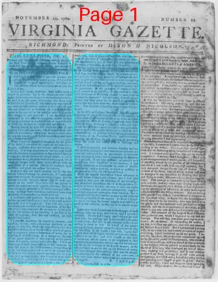Page thumbnail for The Virginia Gazette