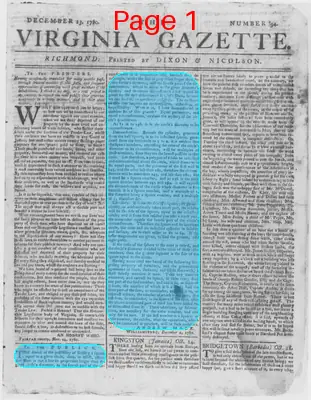 Page thumbnail for The Virginia Gazette