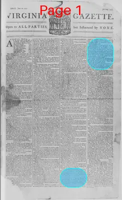 Page thumbnail for The Virginia Gazette