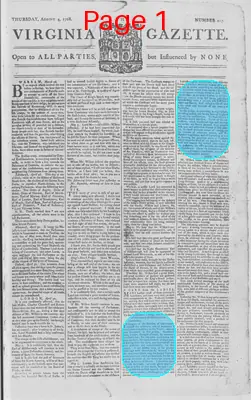 Page thumbnail for The Virginia Gazette
