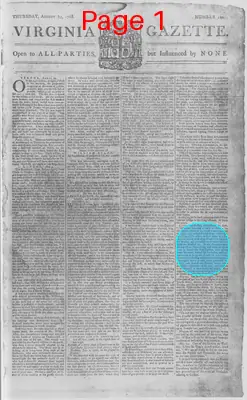 Page thumbnail for The Virginia Gazette