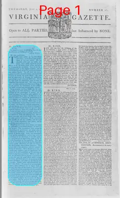 Page thumbnail for The Virginia Gazette