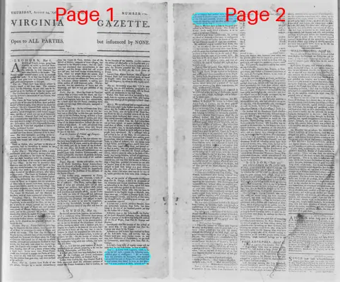 Page thumbnail for The Virginia Gazette