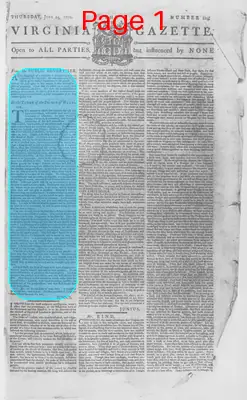 Page thumbnail for The Virginia Gazette