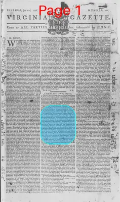 Page thumbnail for The Virginia Gazette