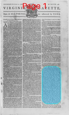 Page thumbnail for The Virginia Gazette