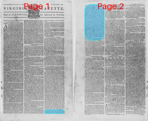 Page thumbnail for The Virginia Gazette