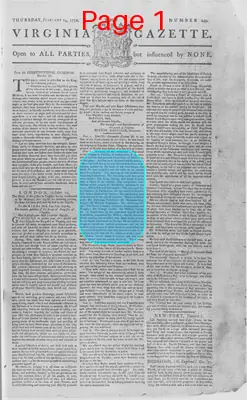 Page thumbnail for The Virginia Gazette