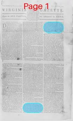 Page thumbnail for The Virginia Gazette