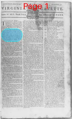 Page thumbnail for The Virginia Gazette