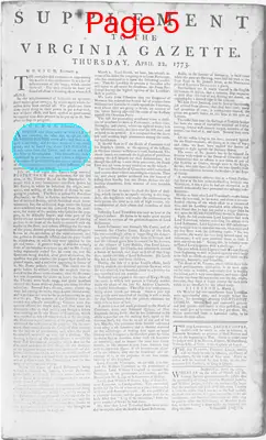 Page thumbnail for The Virginia Gazette