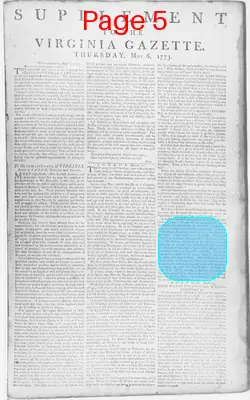 Page thumbnail for The Virginia Gazette