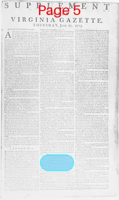 Page thumbnail for The Virginia Gazette
