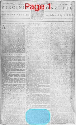Page thumbnail for The Virginia Gazette