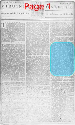 Page thumbnail for The Virginia Gazette