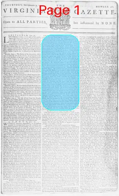 Page thumbnail for The Virginia Gazette