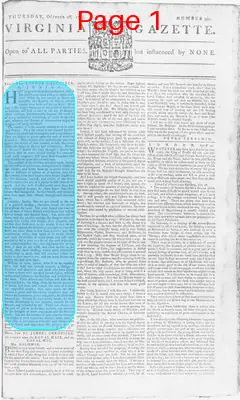 Page thumbnail for The Virginia Gazette