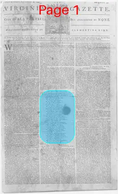 Page thumbnail for The Virginia Gazette