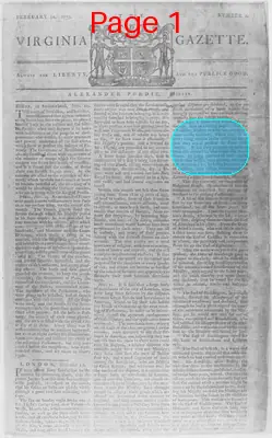Page thumbnail for The Virginia Gazette