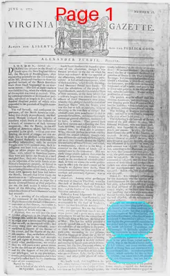 Page thumbnail for The Virginia Gazette