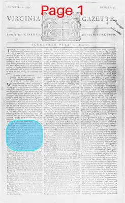 Page thumbnail for The Virginia Gazette