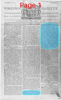 Page thumbnail for The Virginia Gazette