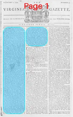 Page thumbnail for The Virginia Gazette