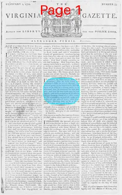 Page thumbnail for The Virginia Gazette
