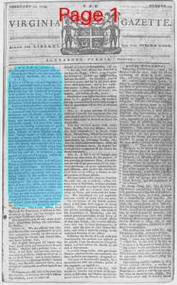Page thumbnail for The Virginia Gazette