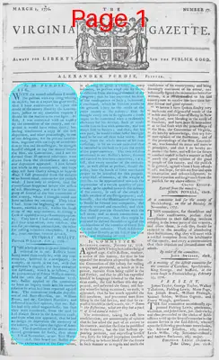 Page thumbnail for The Virginia Gazette