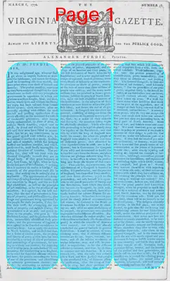 Page thumbnail for The Virginia Gazette