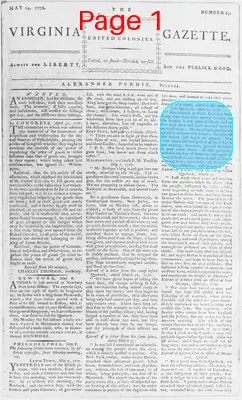 Page thumbnail for The Virginia Gazette