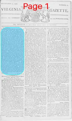 Page thumbnail for The Virginia Gazette