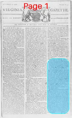 Page thumbnail for The Virginia Gazette