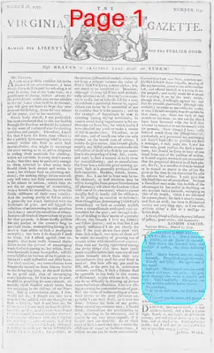 Page thumbnail for The Virginia Gazette