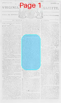 Page thumbnail for The Virginia Gazette