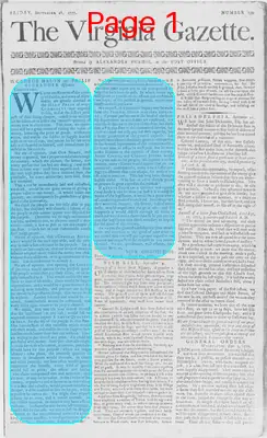 Page thumbnail for The Virginia Gazette