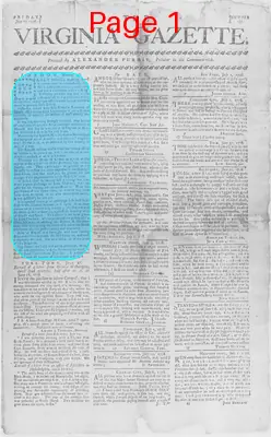 Page thumbnail for The Virginia Gazette