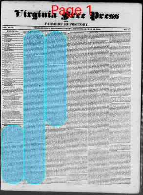 Page thumbnail for Virginia Free Press & Farmers' Repository
