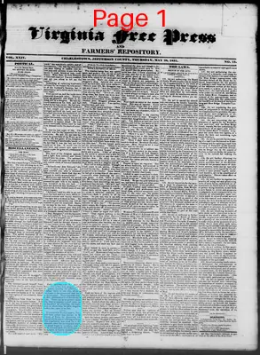 Page thumbnail for Virginia Free Press & Farmers' Repository