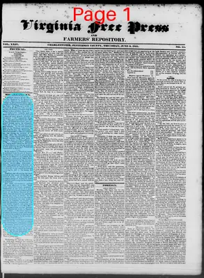 Page thumbnail for Virginia Free Press & Farmers' Repository