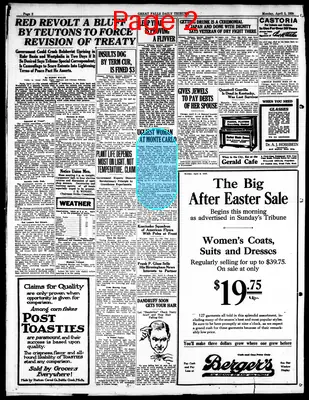 Page thumbnail for Great Falls Daily Tribune