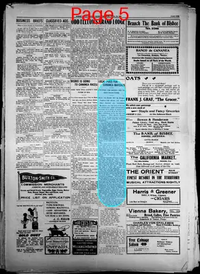 Page thumbnail for Bisbee Daily Review