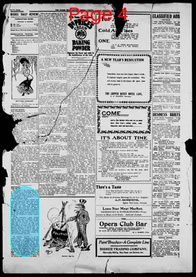 Page thumbnail for Bisbee Daily Review