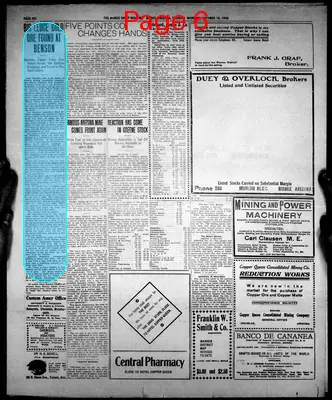 Page thumbnail for Bisbee Daily Review