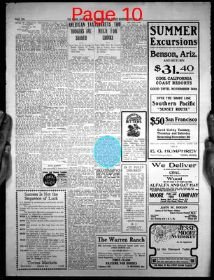 Page thumbnail for Bisbee Daily Review
