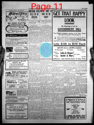 Page thumbnail for Bisbee Daily Review